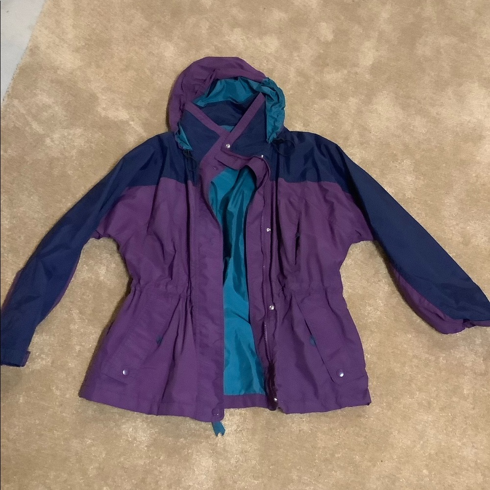 Lands End Lightweight Lined Parka! Euc - image 1